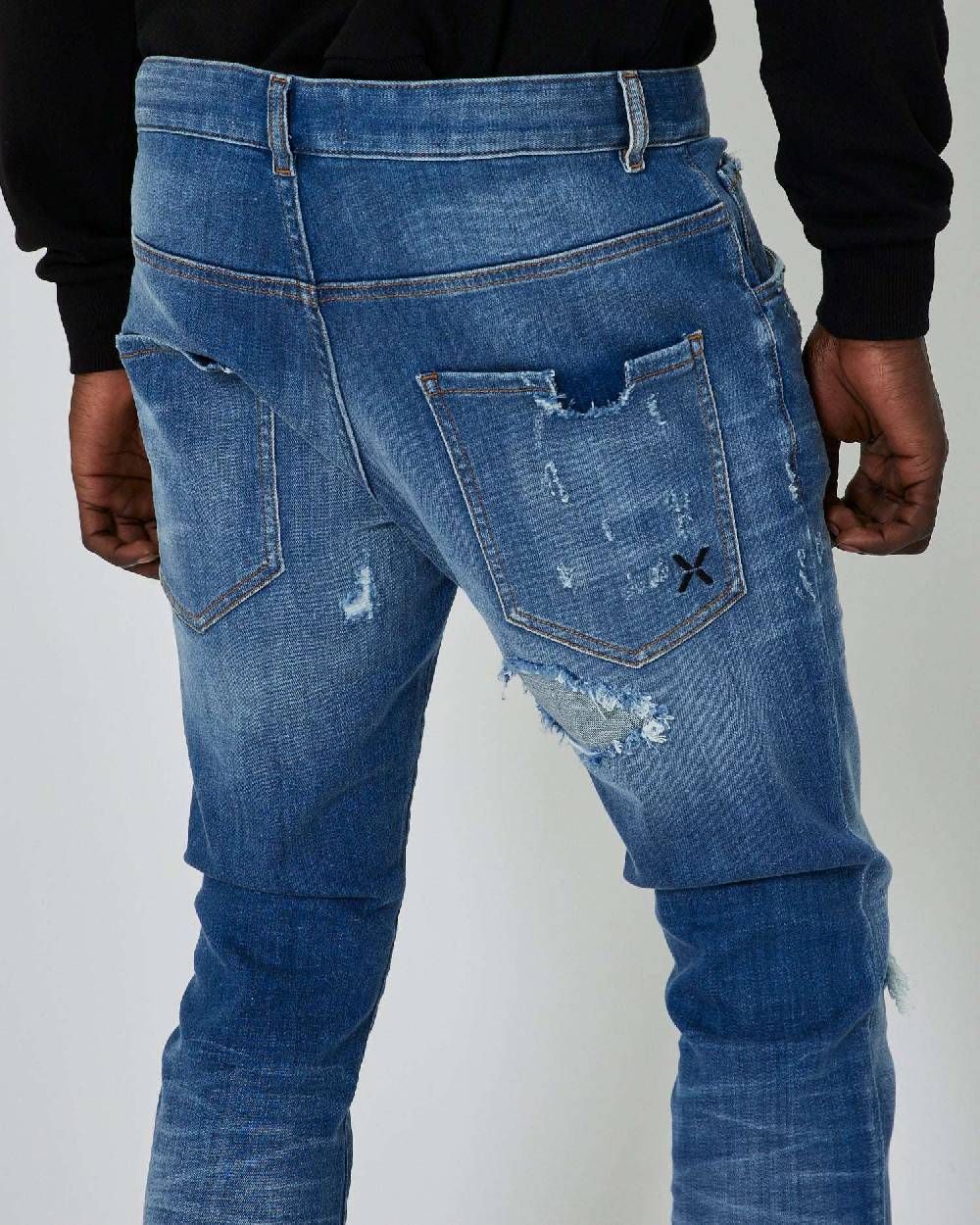 John Richmond Jeans slim con strappi sul davanti Moda