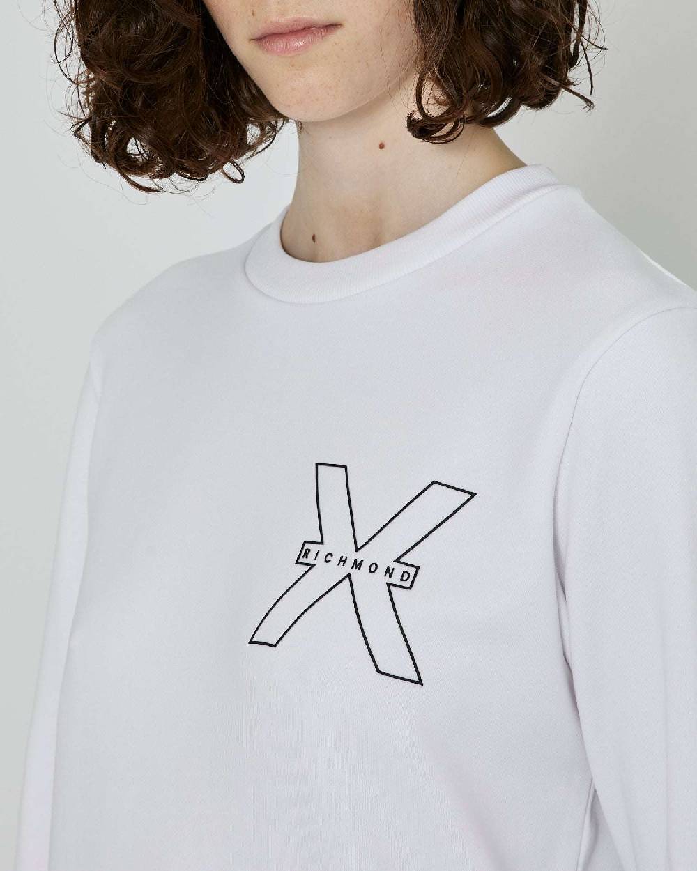 John Richmond Felpa con logo sul davanti Nuovo