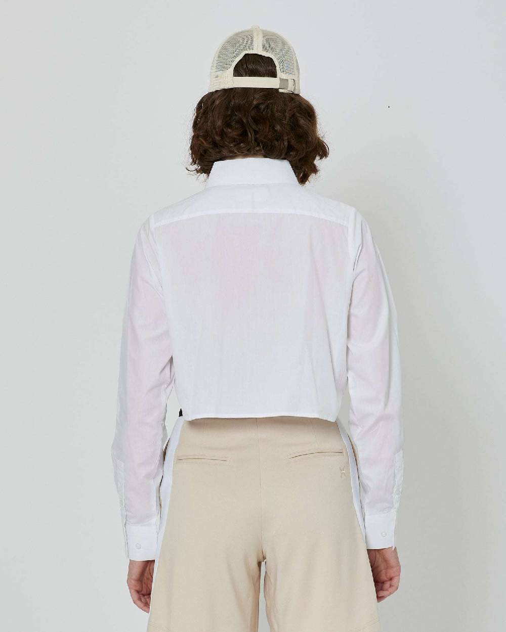 John Richmond Camicia crop con tasca sul davanti e logo ricamato Qualità