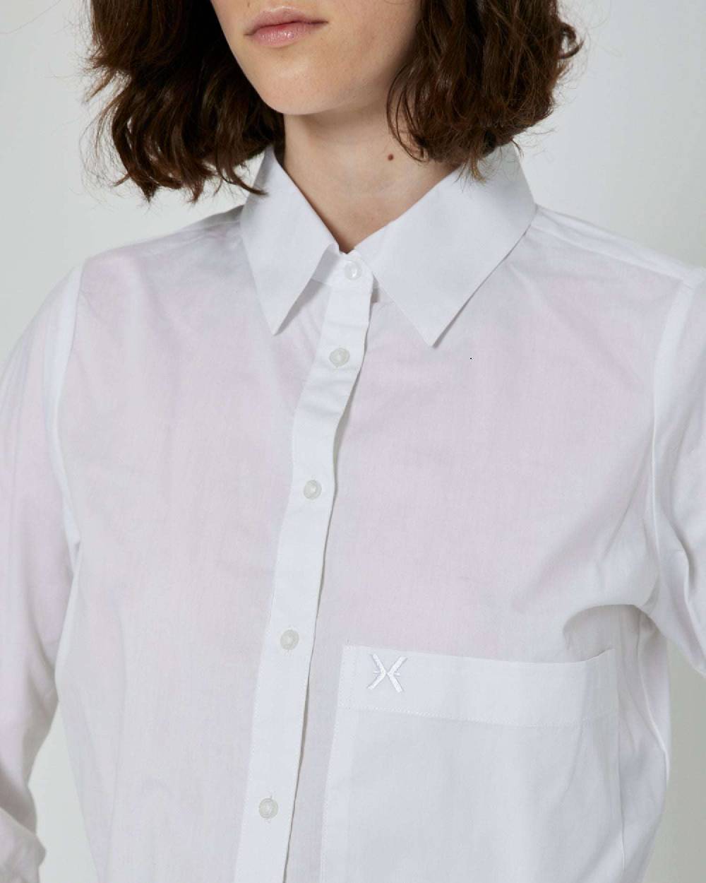 John Richmond Camicia crop con tasca sul davanti e logo ricamato Qualità