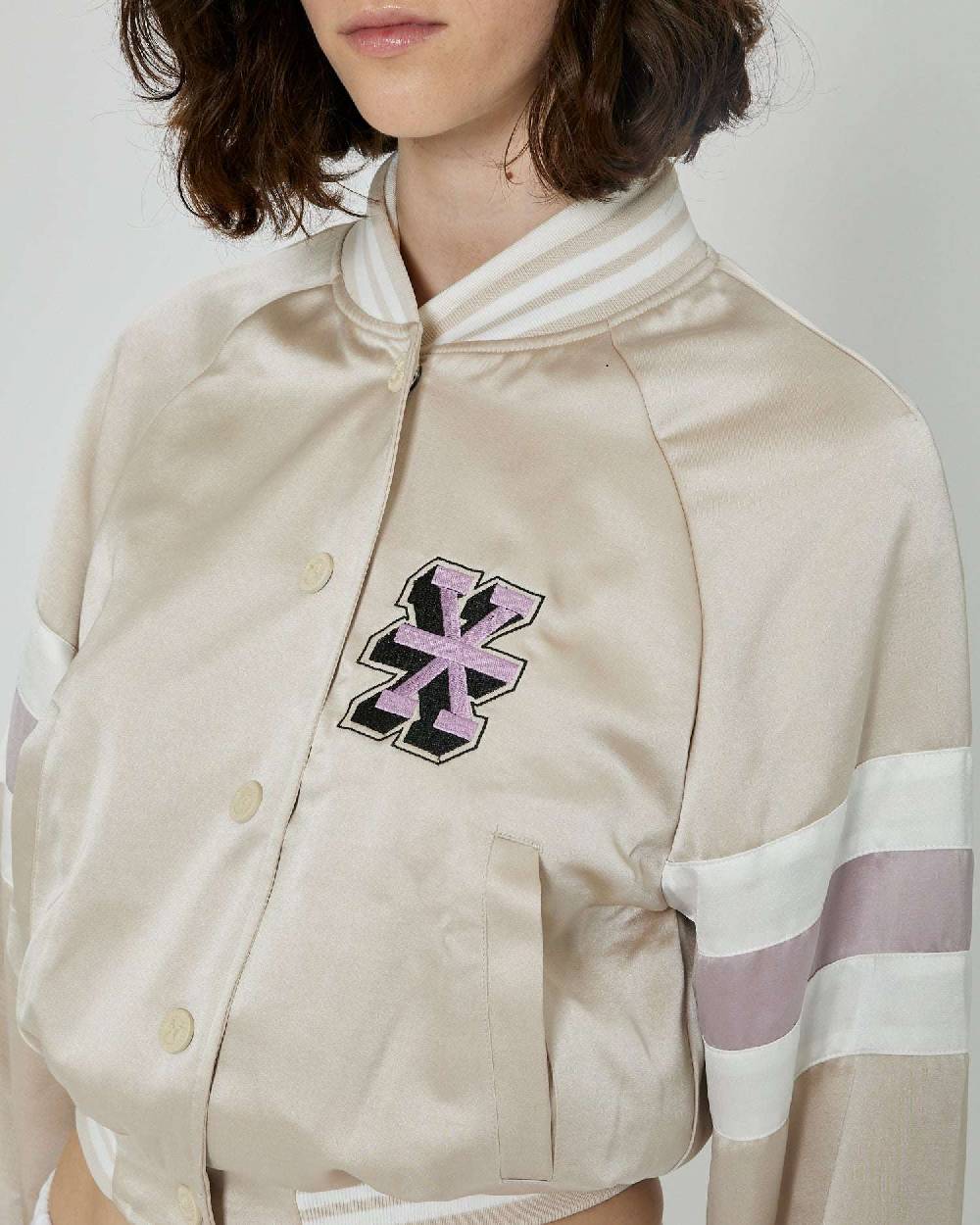 John Richmond Bomber crop con logo Richmond X Pezzi Unici