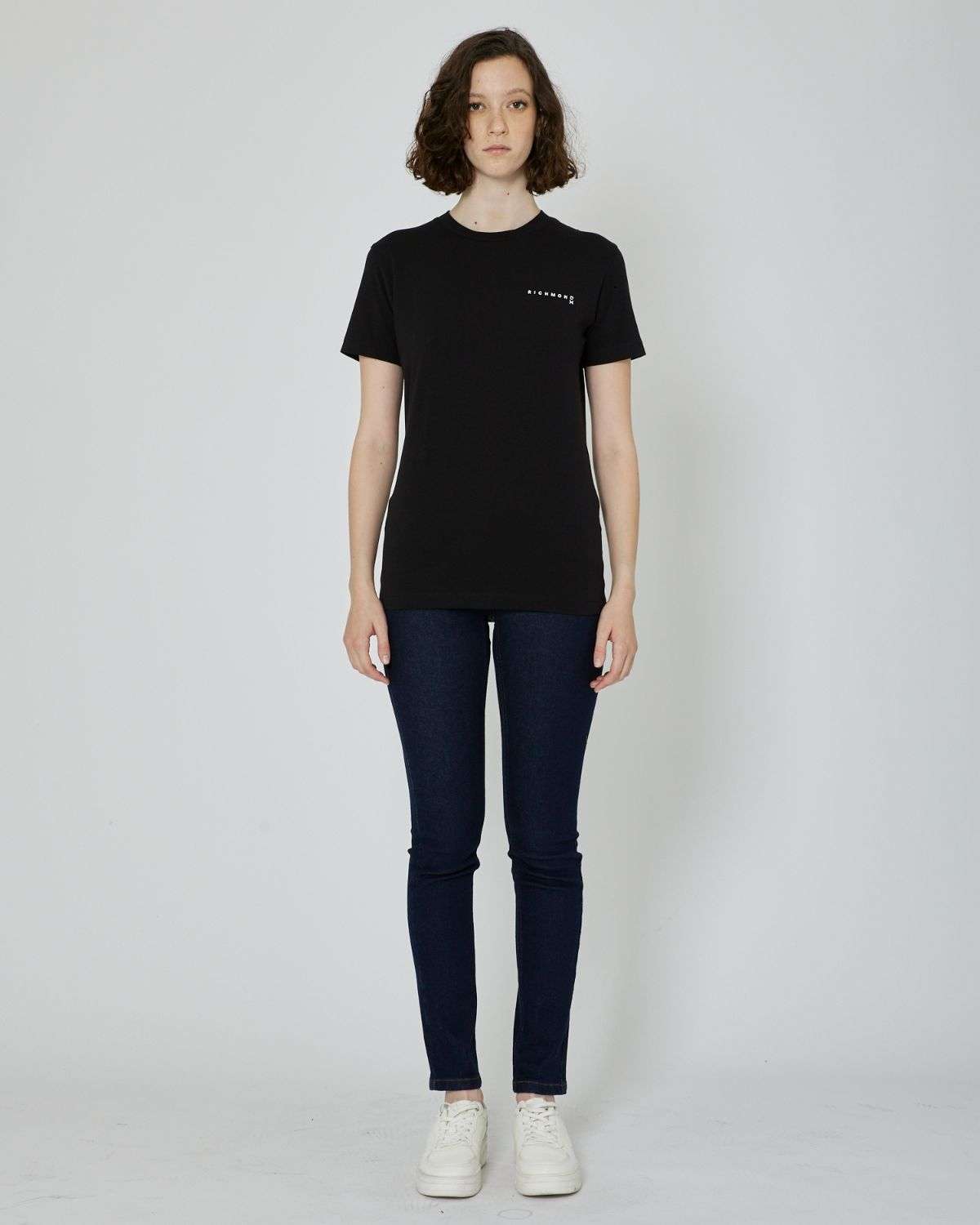 John Richmond T-shirt con logo a contrasto sul davanti Negozi Online