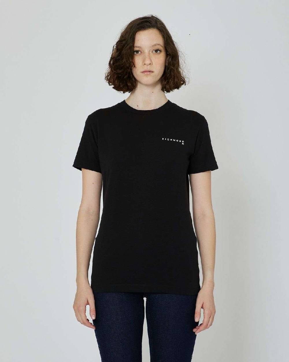 John Richmond T-shirt con logo a contrasto sul davanti Negozi Online