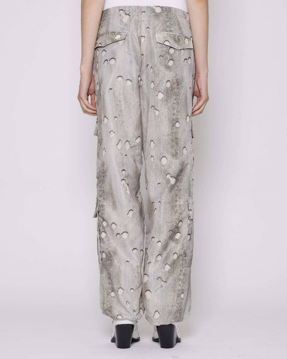 John Richmond Pantaloni regular con pattern Sconto