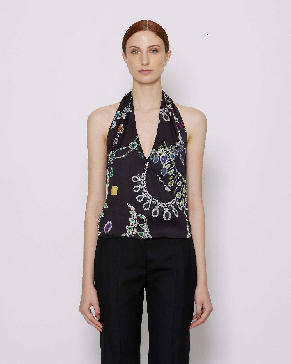 John Richmond Top gilet con collo halter Outlet