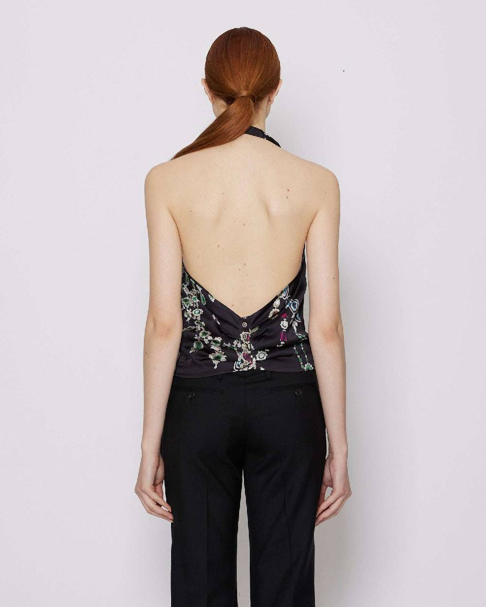 John Richmond Top gilet con collo halter Outlet
