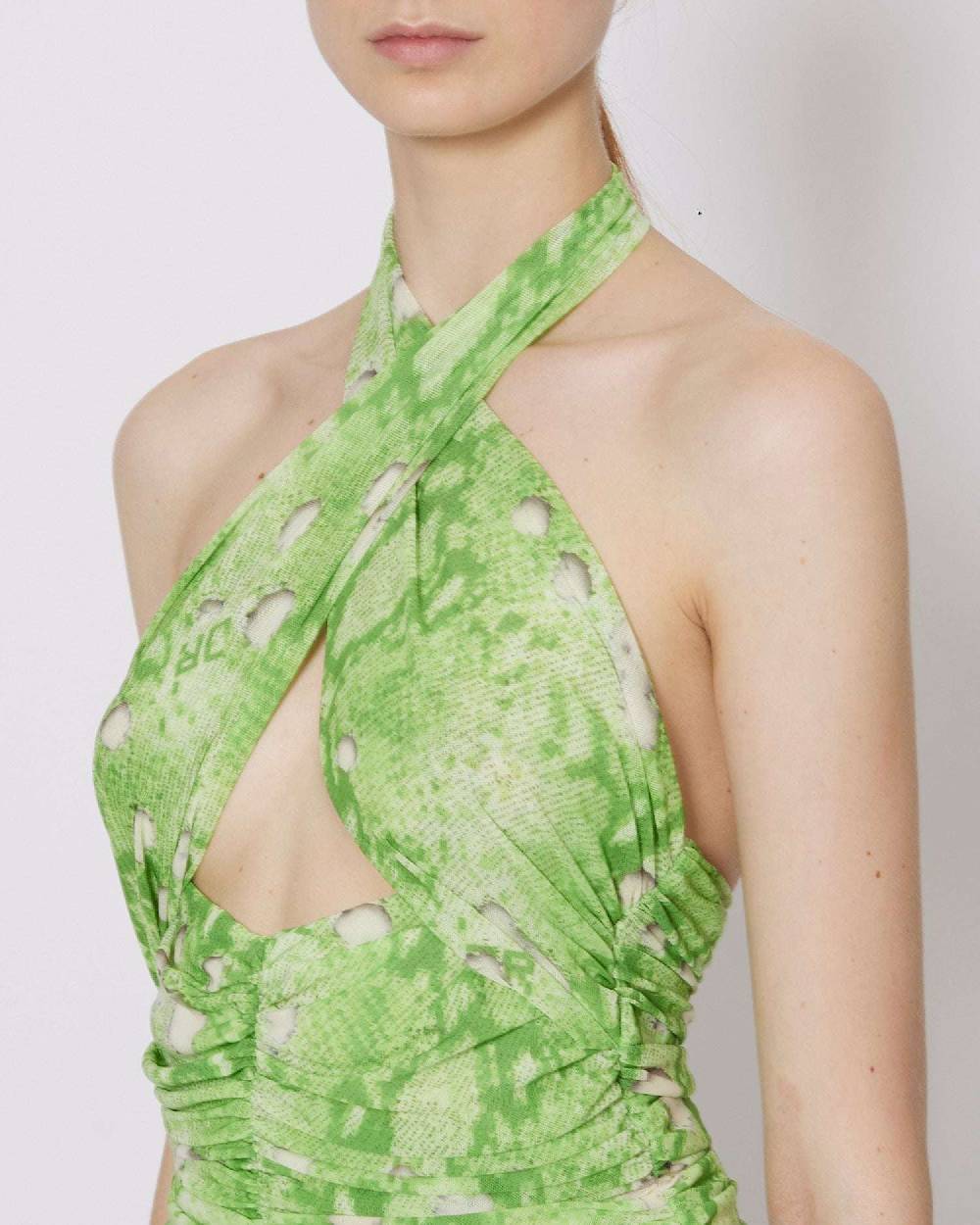 John Richmond Top incrociato con pattern In Vendita