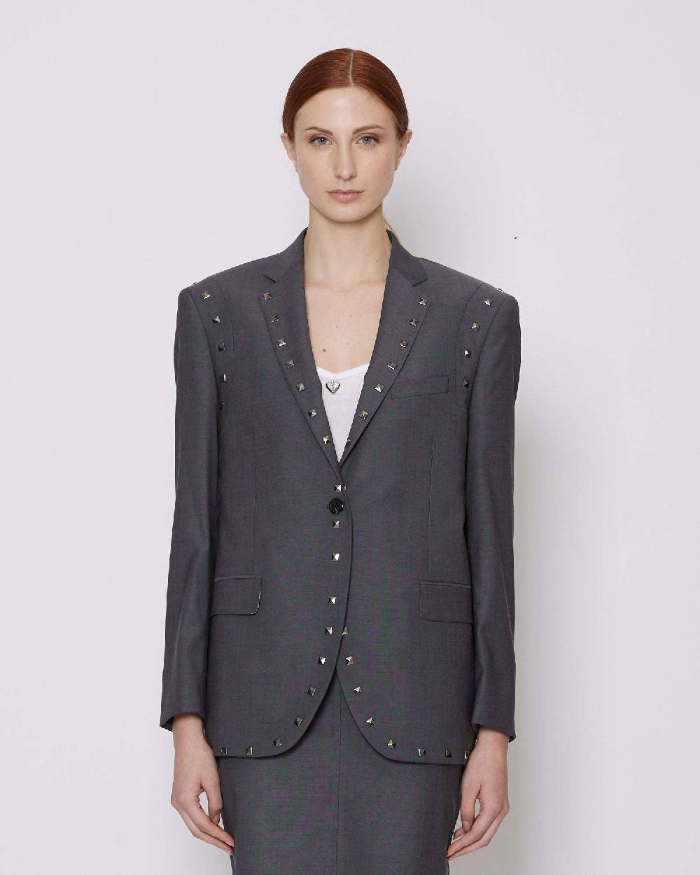 John Richmond Blazer monopetto con applicazioni metalliche Vendita Economica