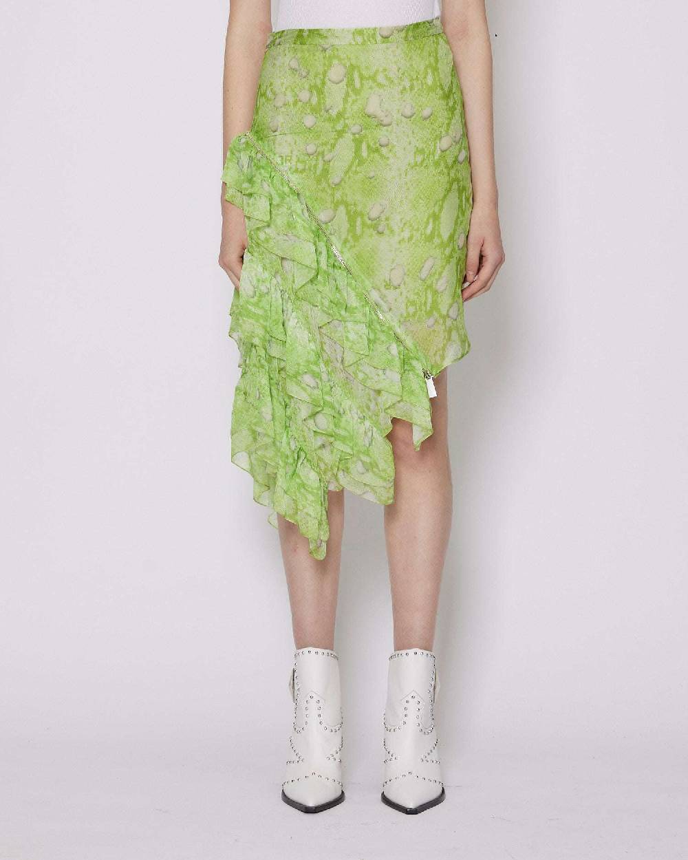 John Richmond Gonna con pattern e balze Fornitura limitata