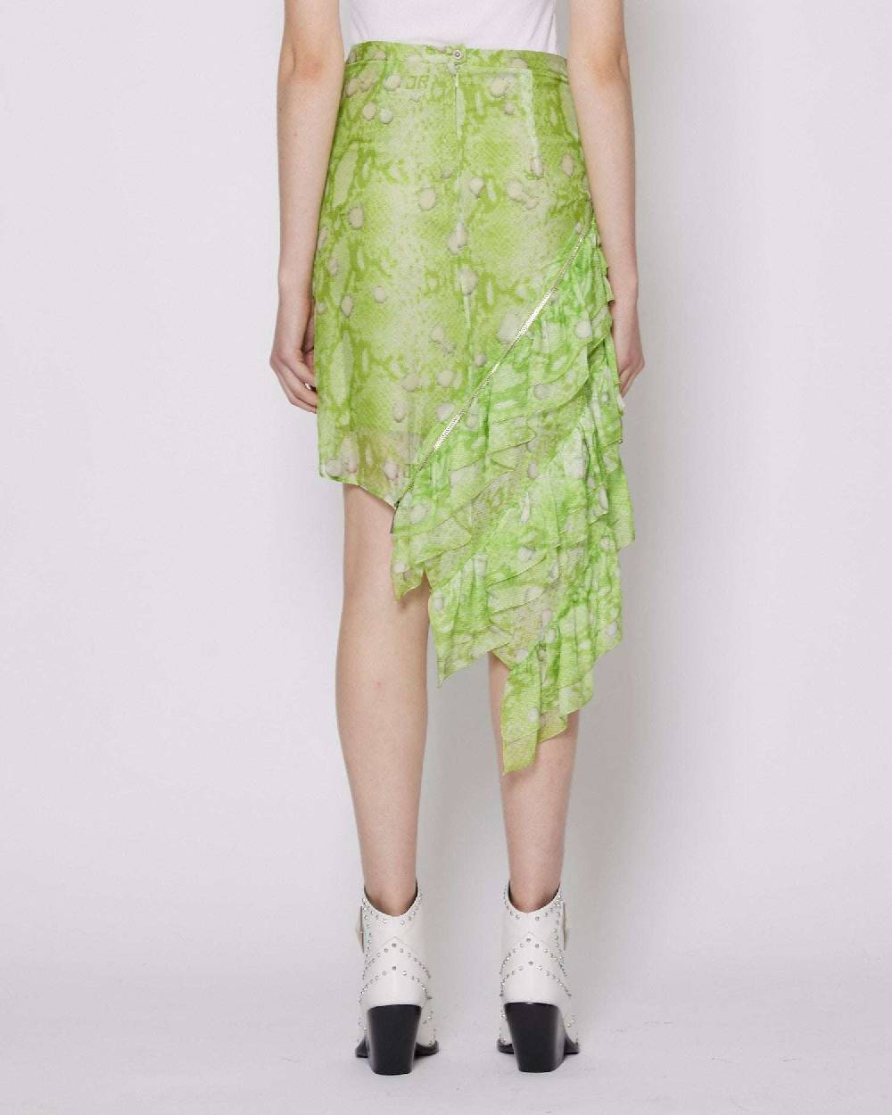 John Richmond Gonna con pattern e balze Fornitura limitata