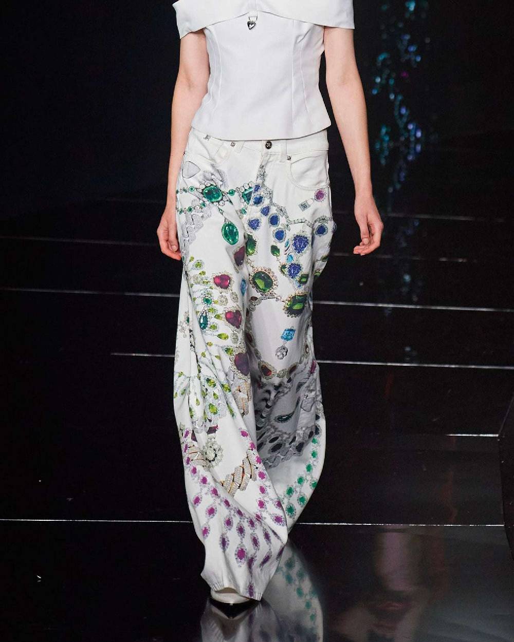 John Richmond Jeans wide leg Offerta migliore