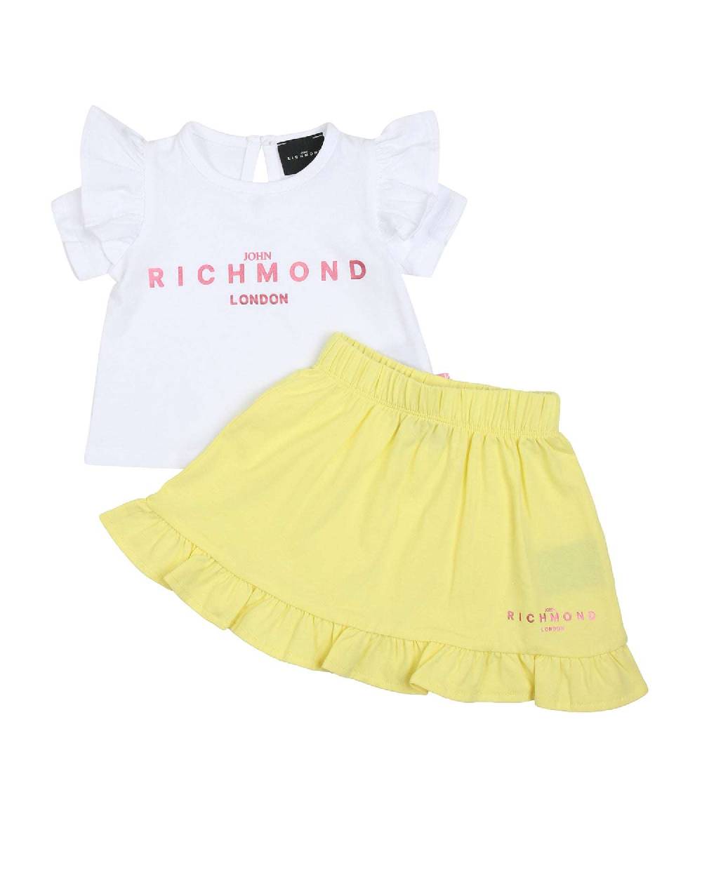 John Richmond kids Completo t-shirt e minigonna Super sconto