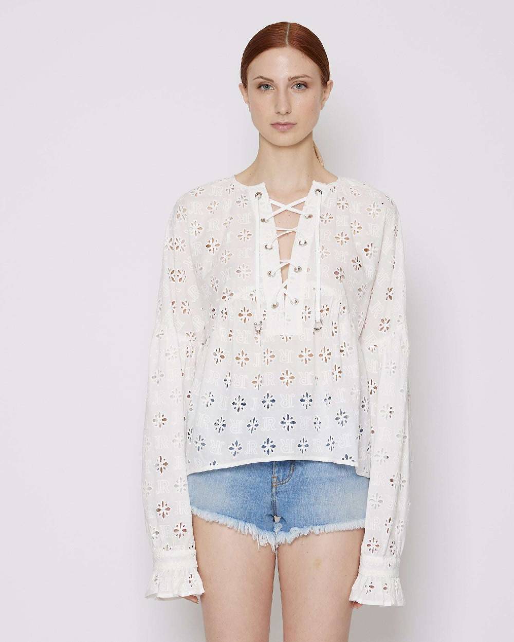 John Richmond Blusa con ricami tone sur tone Online