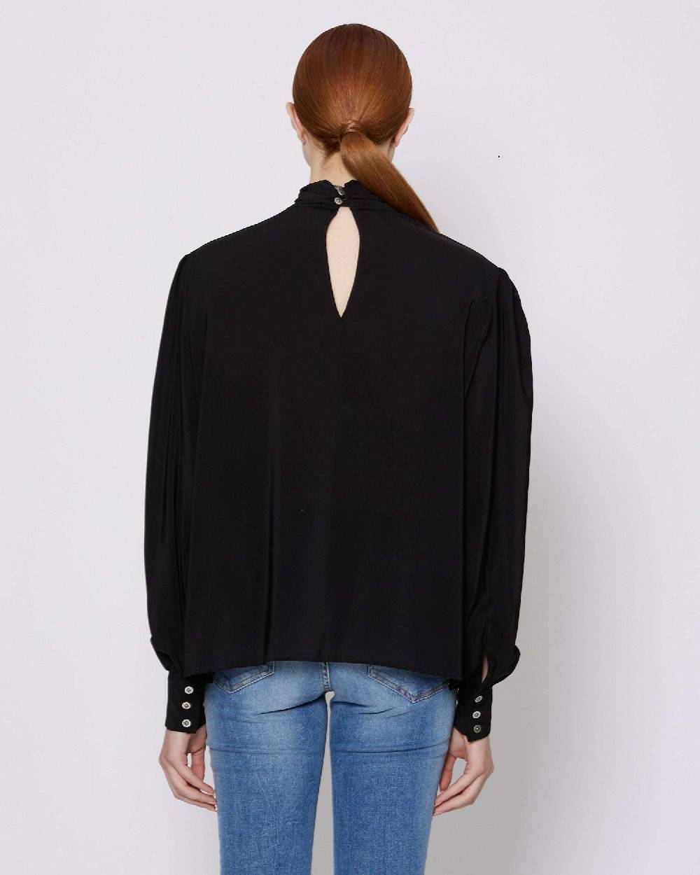 John Richmond Blusa con grafica sul davanti In Vendita