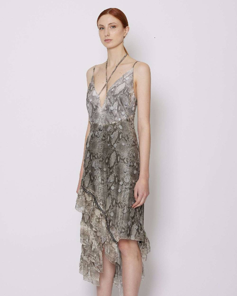 John Richmond Abito midi con scollo a V Saldi