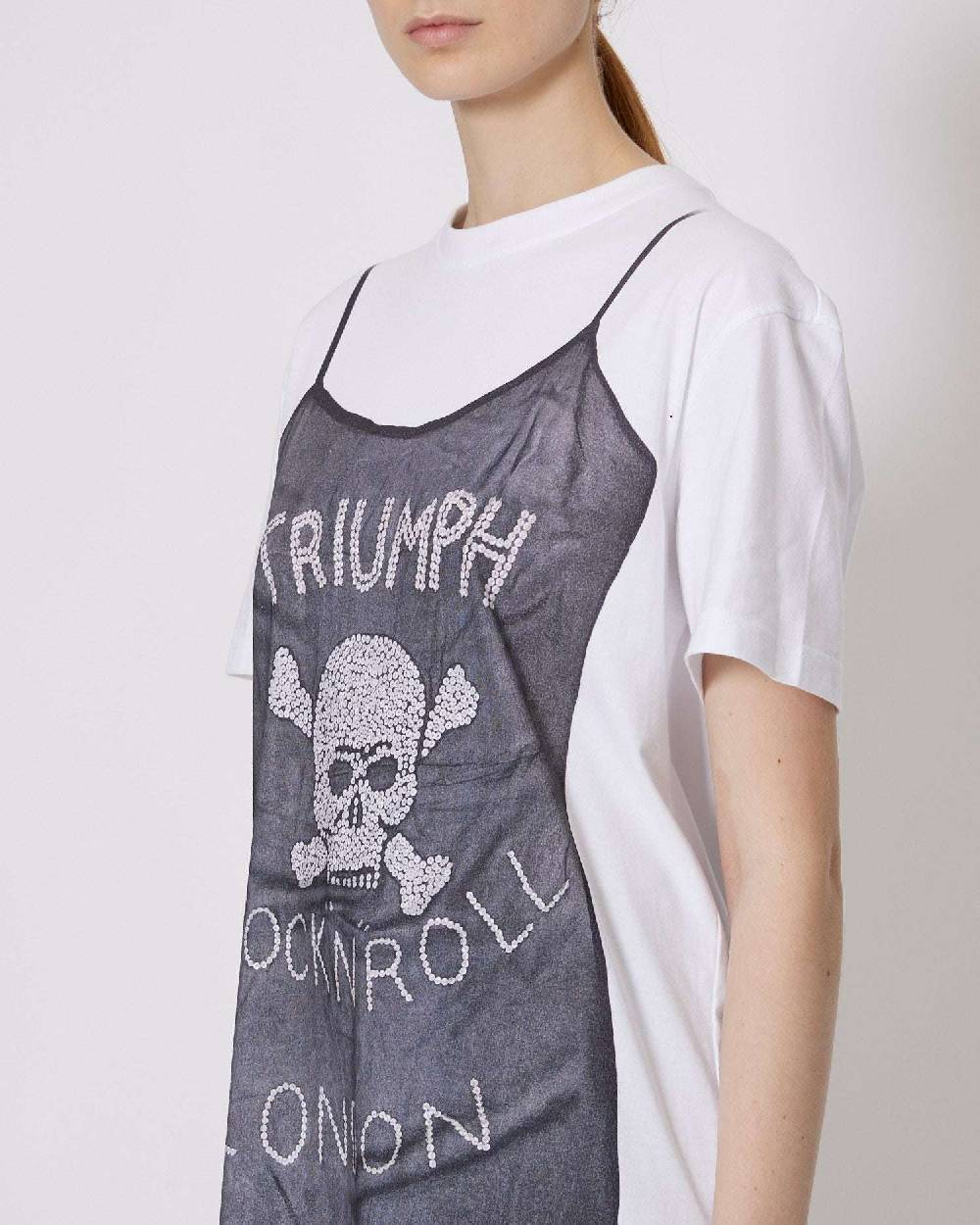 John Richmond Abito maxi t-shirt con stampa Nuova