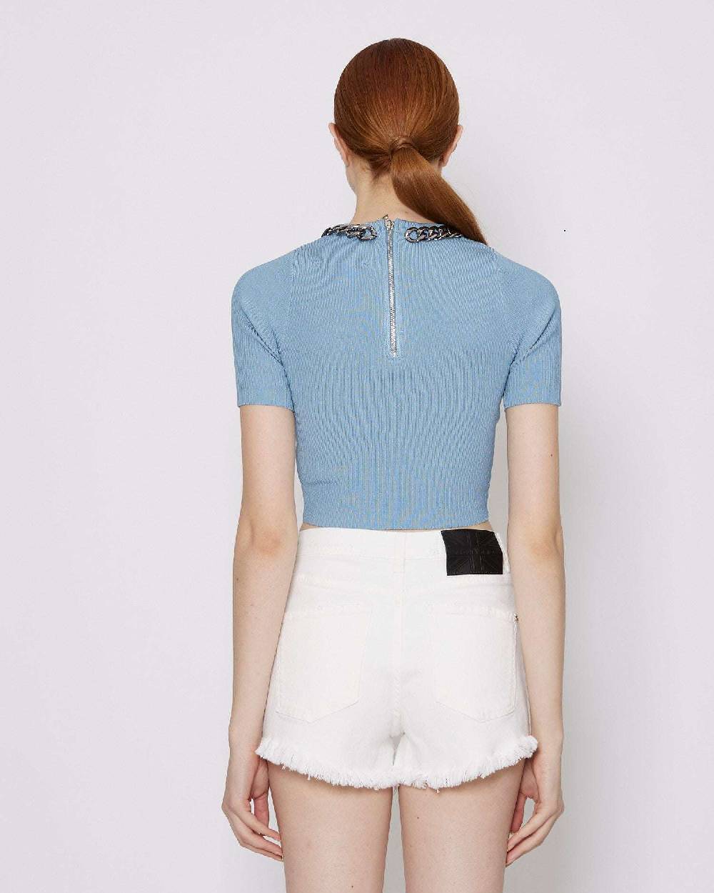 John Richmond Maglia crop con applicazione Spedizione gratuita
