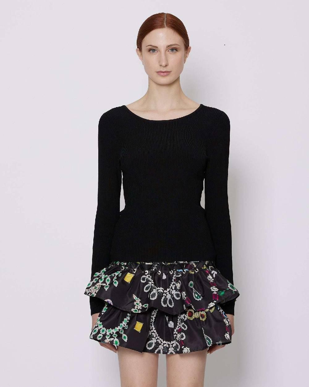 John Richmond Maglia basic con chiusura sul retro Sconto di tempo limitato
