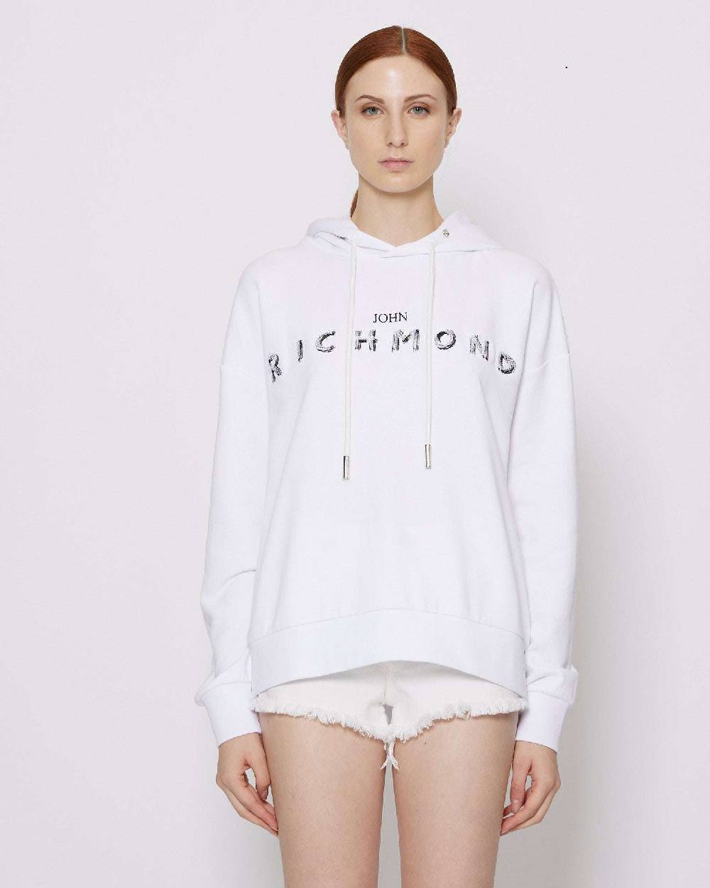 John Richmond Felpa con logo sul davanti Offerta speciale