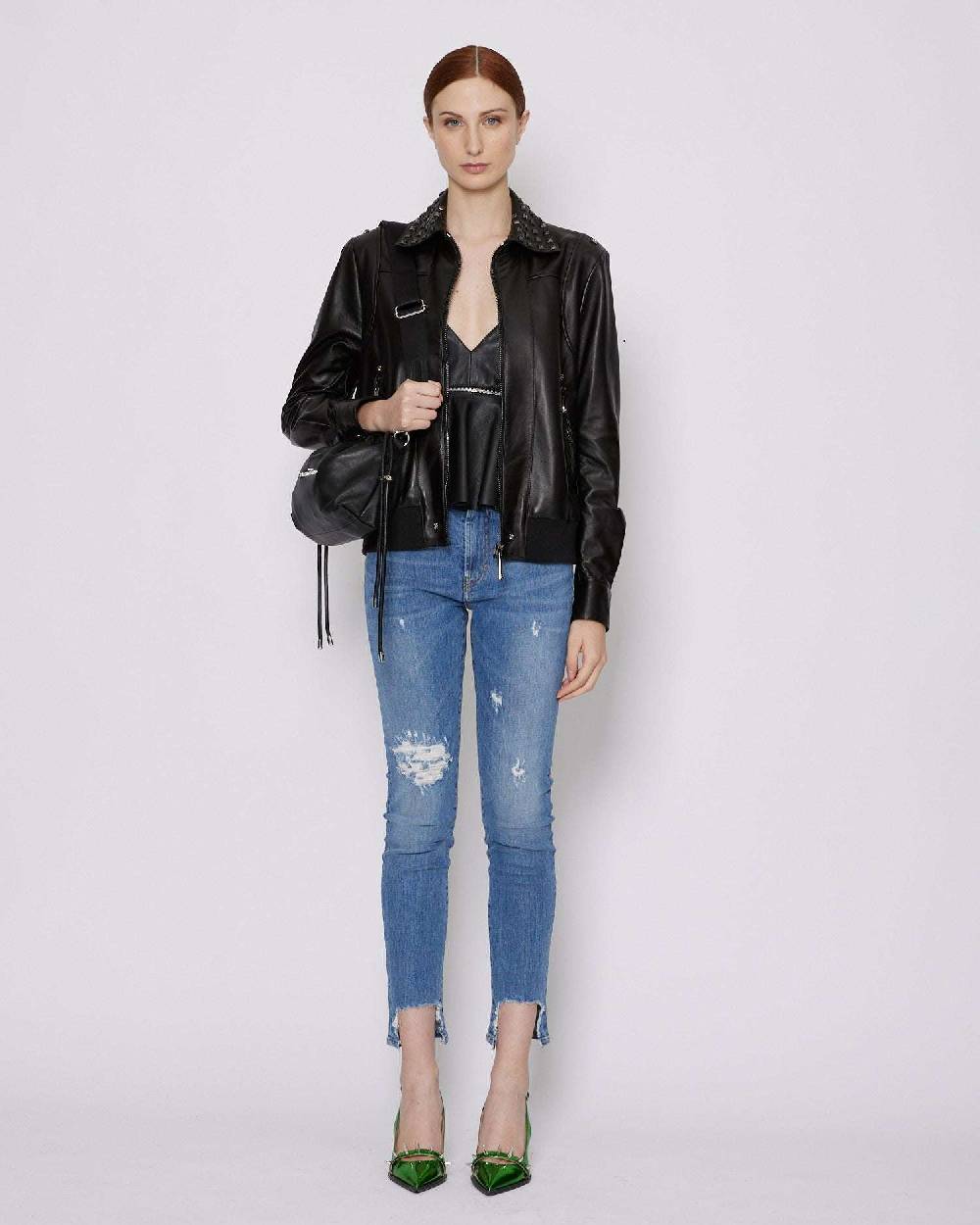 John Richmond Jeans crop con lacerazioni Fornitura limitata
