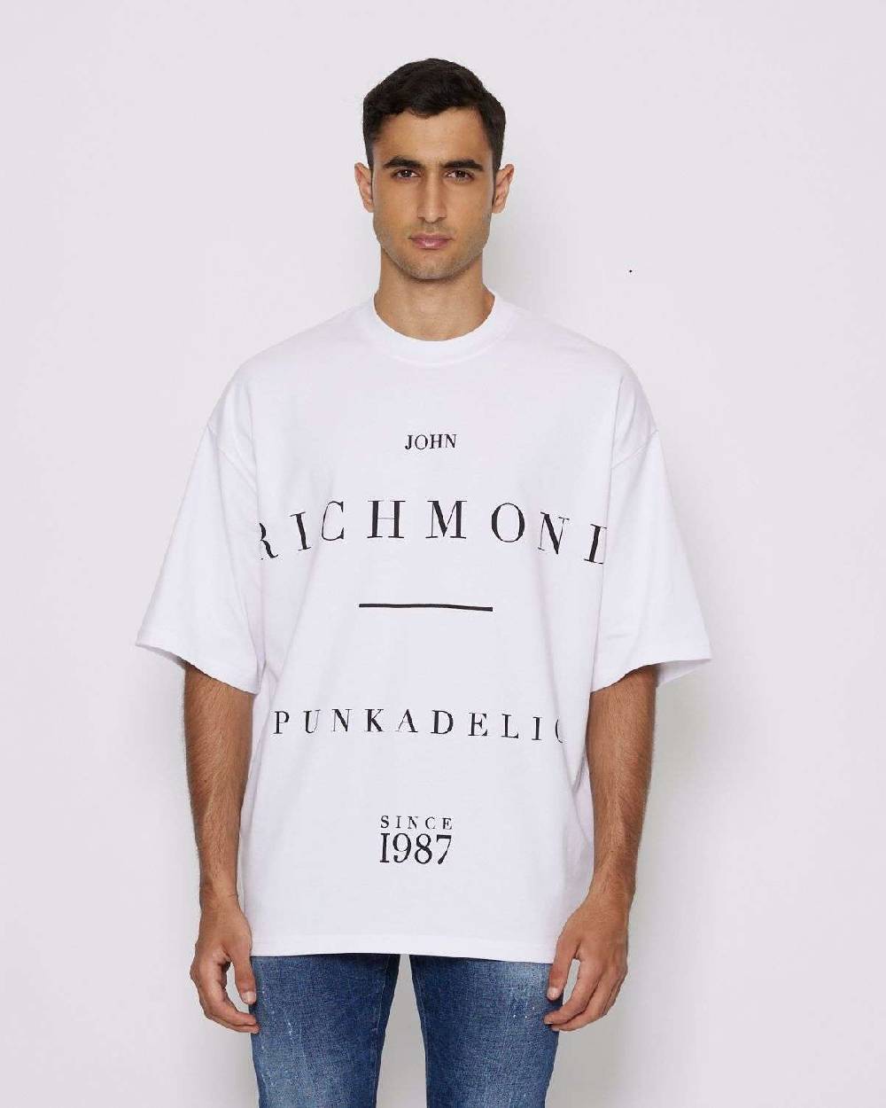 John Richmond T-shirt over con lettering Offerta natalizia