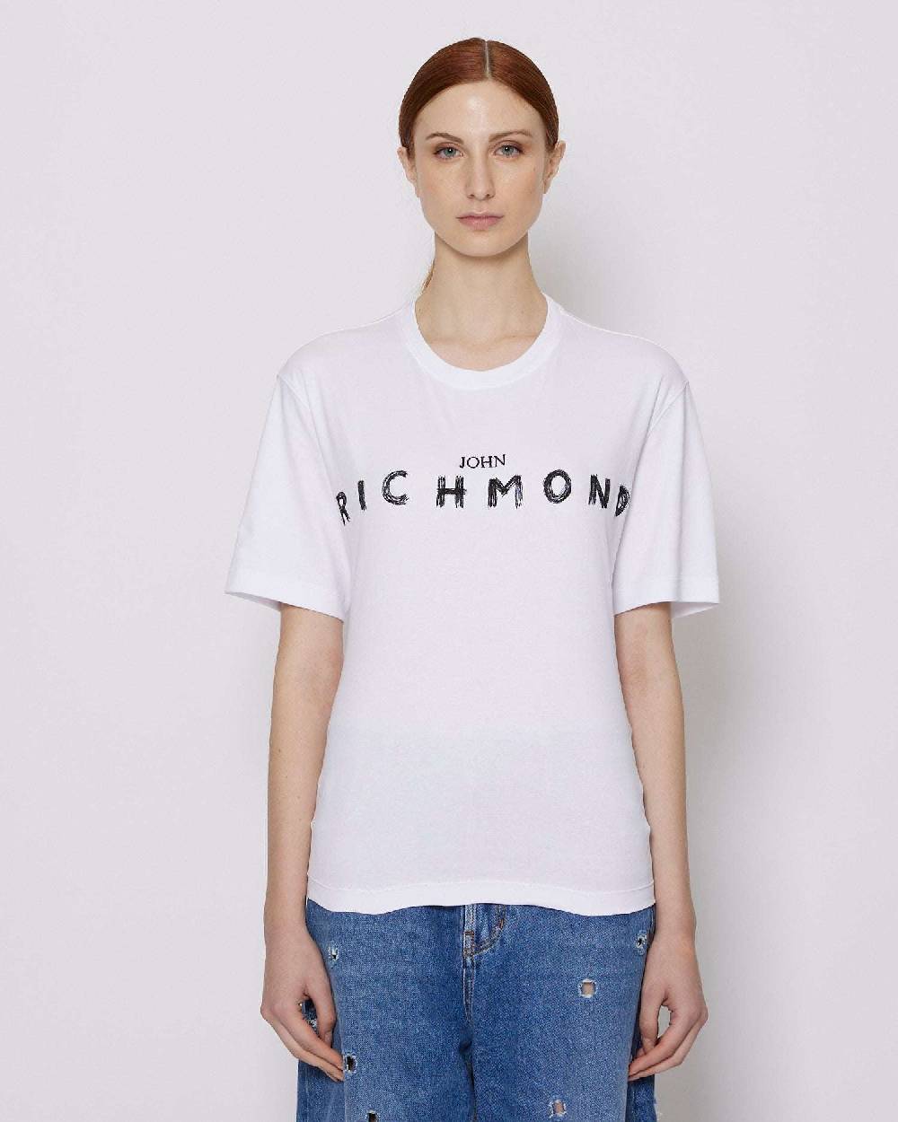 John Richmond T-shirt con logo sul davanti Fino al 50% di sconto