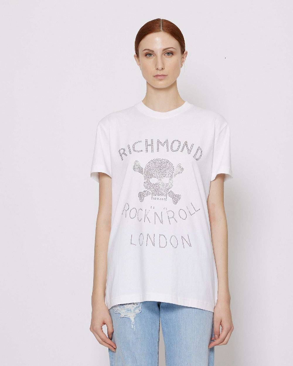 John Richmond T-shirt con logo grafica sul davanti Fino al 60% di sconto