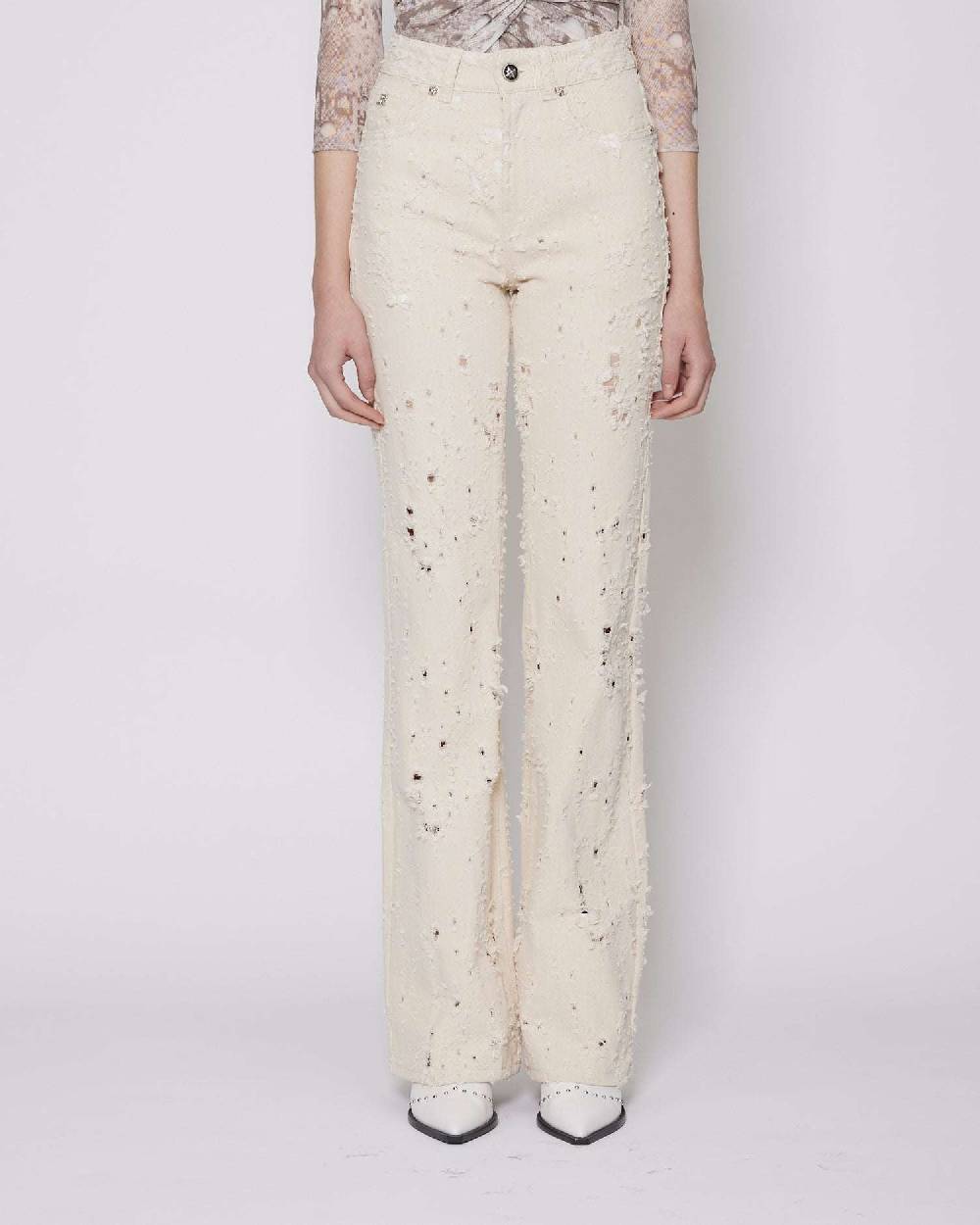 John Richmond Jeans regular con ricami tone sur tone 50% di sconto con spedizione gratuita