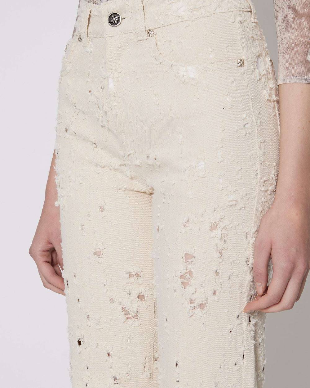 John Richmond Jeans regular con ricami tone sur tone 50% di sconto con spedizione gratuita