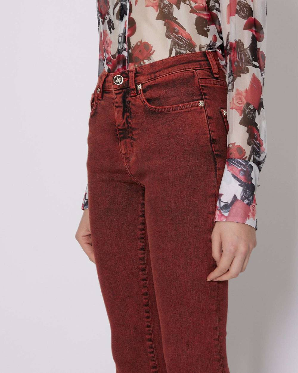 John Richmond Jeans slim a vita alta Officina