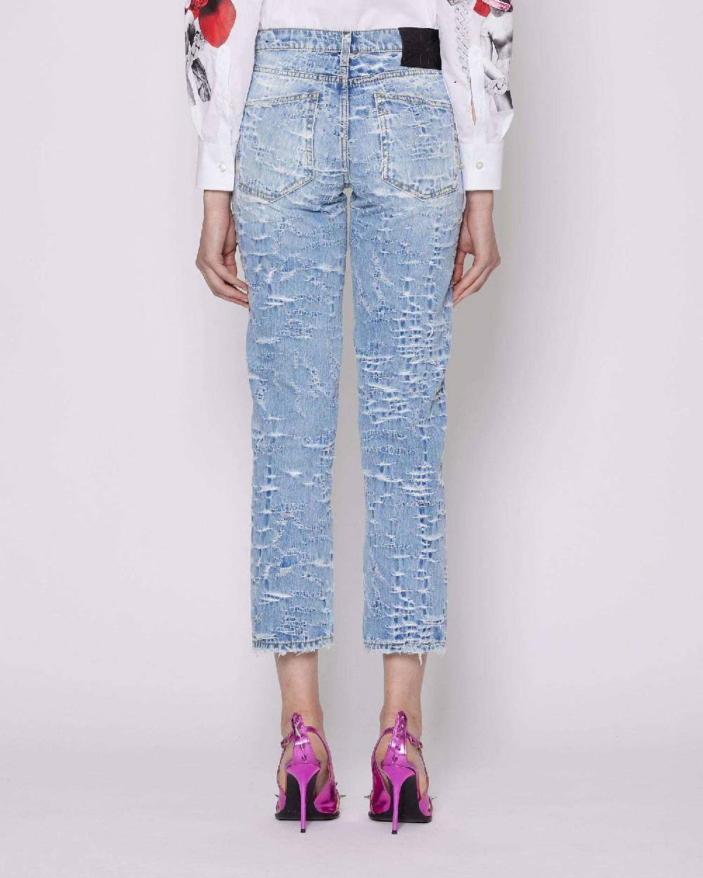 John Richmond ﻿Jeans regular con strappi Duty-free