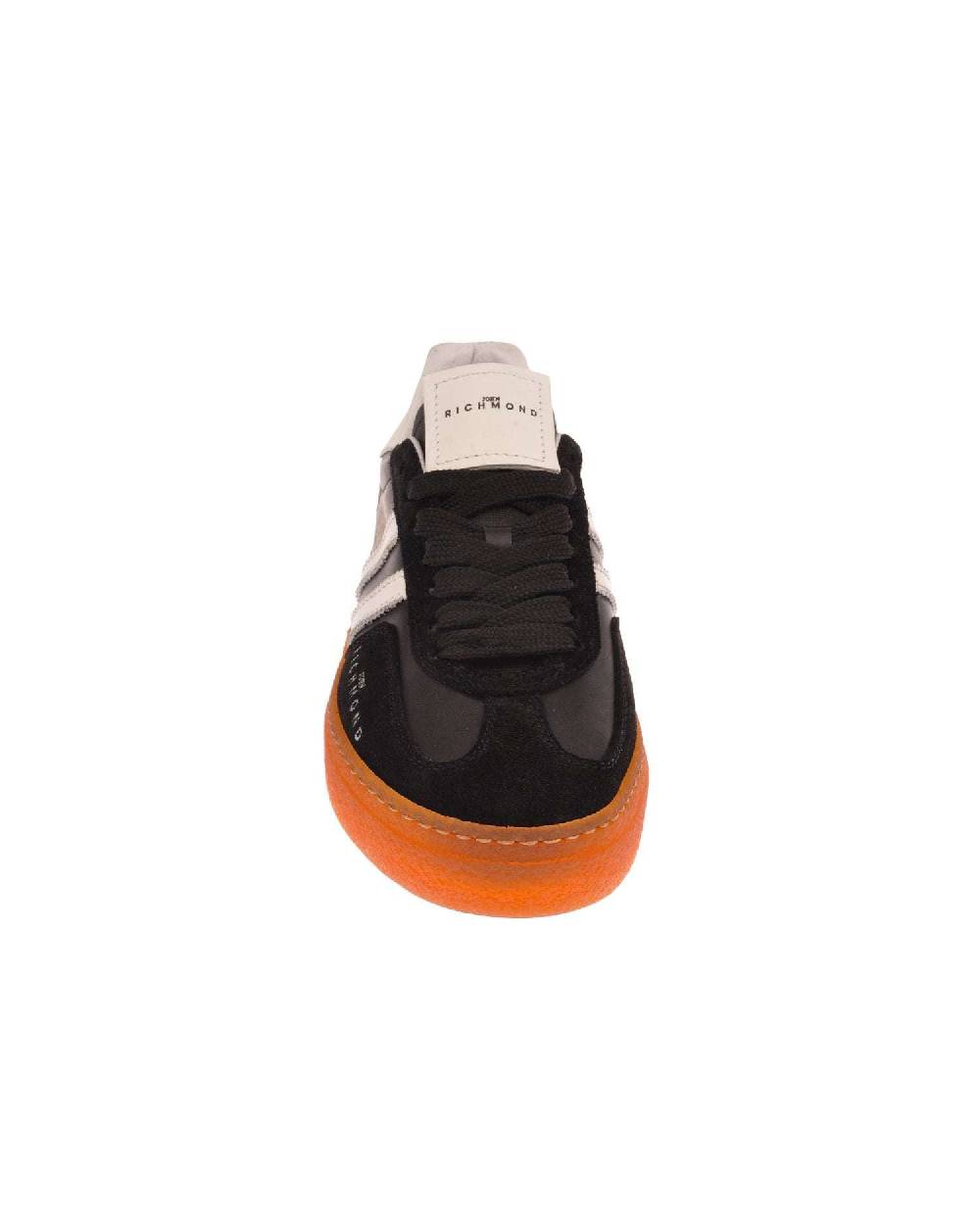 John Richmond Sneakers in pelle con logo e bande laterali Italy