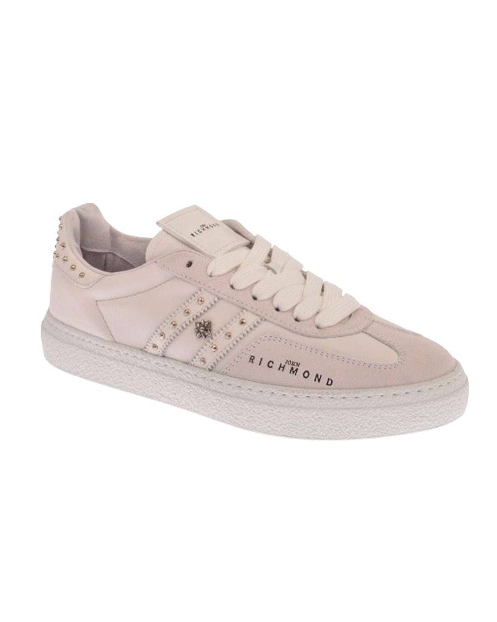 John Richmond - RICHENKA Sneakers in pelle con bande laterali e borchiette In Linea