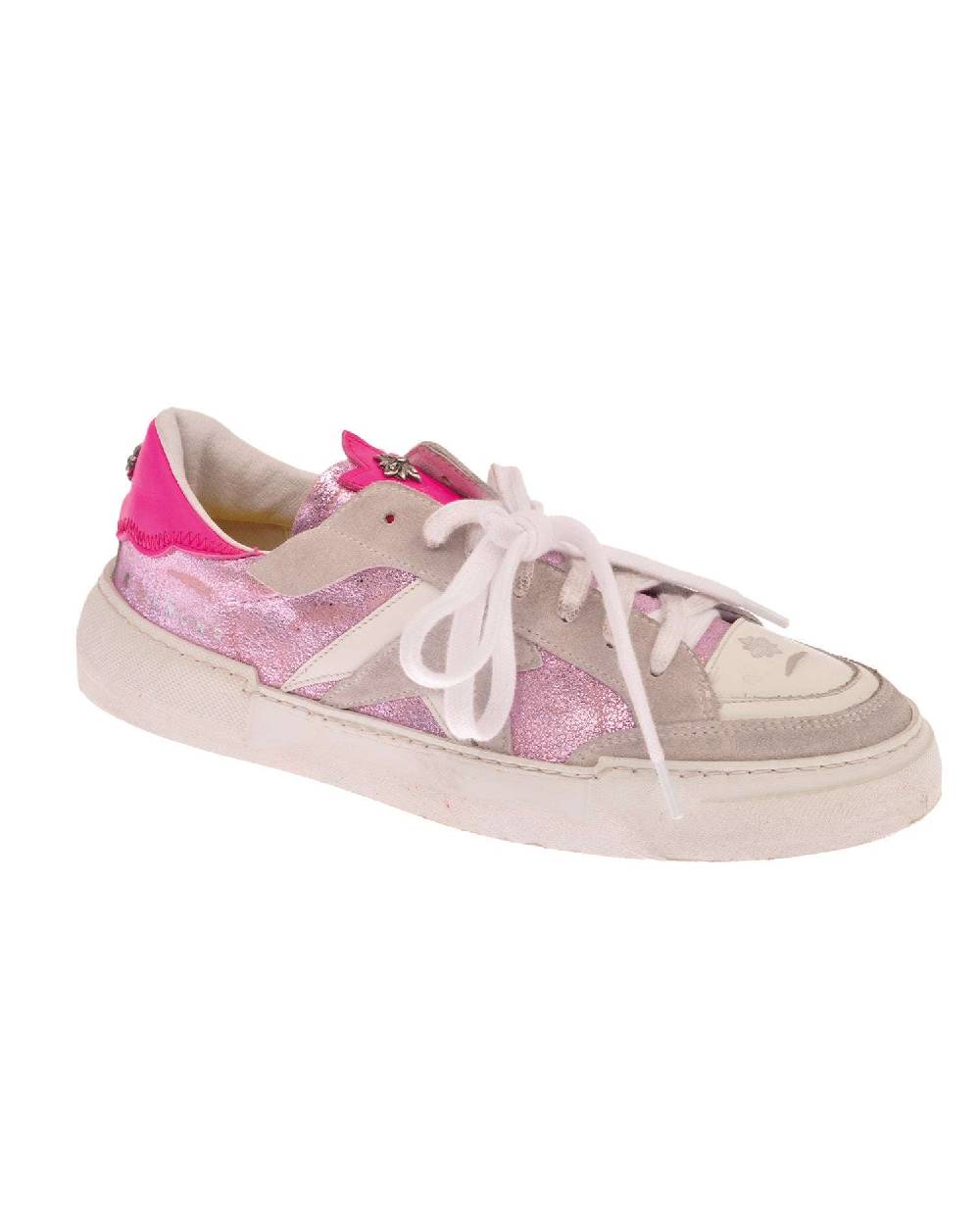 John Richmond Sneakers tricolor con stampa laterale Vendita