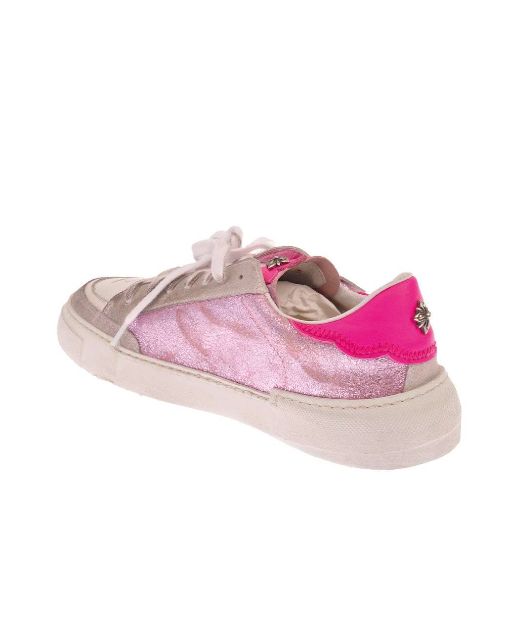 John Richmond Sneakers tricolor con stampa laterale Vendita