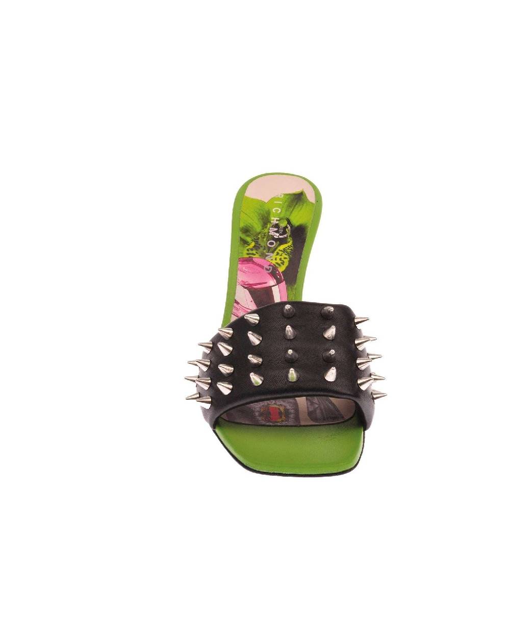 John Richmond Sandalo bicolor con fascia borchiata Promozione