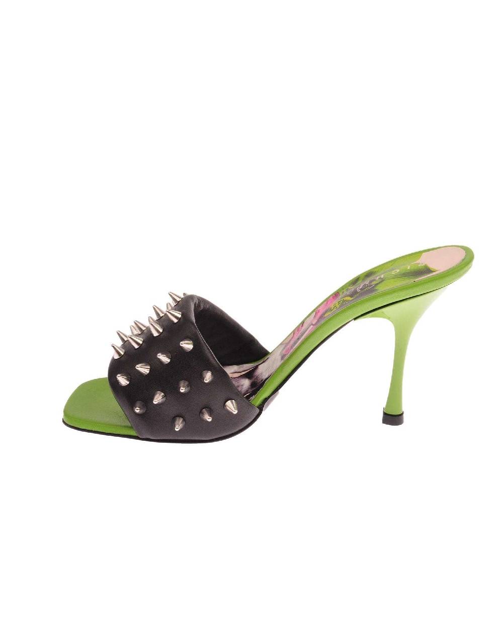 John Richmond Sandalo bicolor con fascia borchiata Promozione