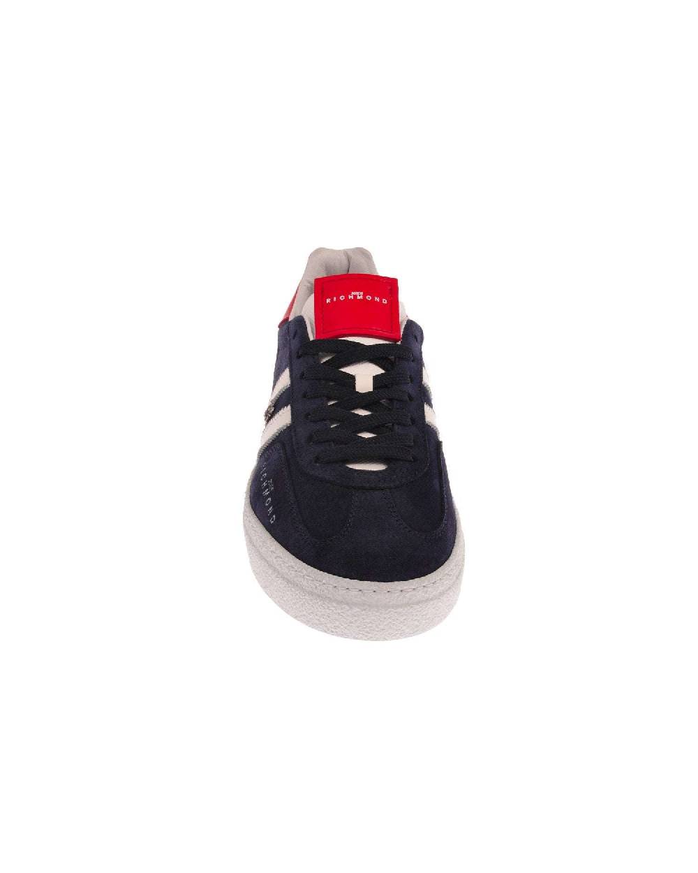 John Richmond Sneakers in pelle con logo e bande laterali Consegna Veloce