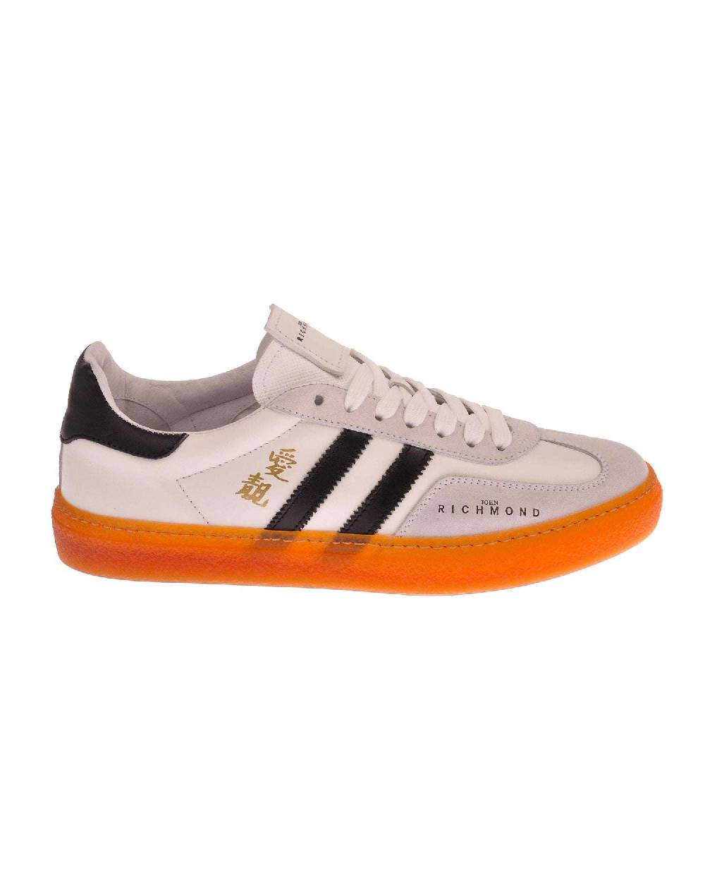 John Richmond - RICHENKA Sneakers in pelle con logo e bande laterali Affare Del Giorno