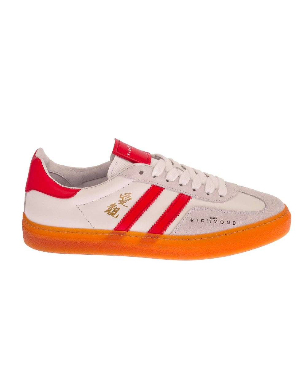 John Richmond - RICHENKA Sneakers in pelle con logo e bande laterali Prezzo Ridotto