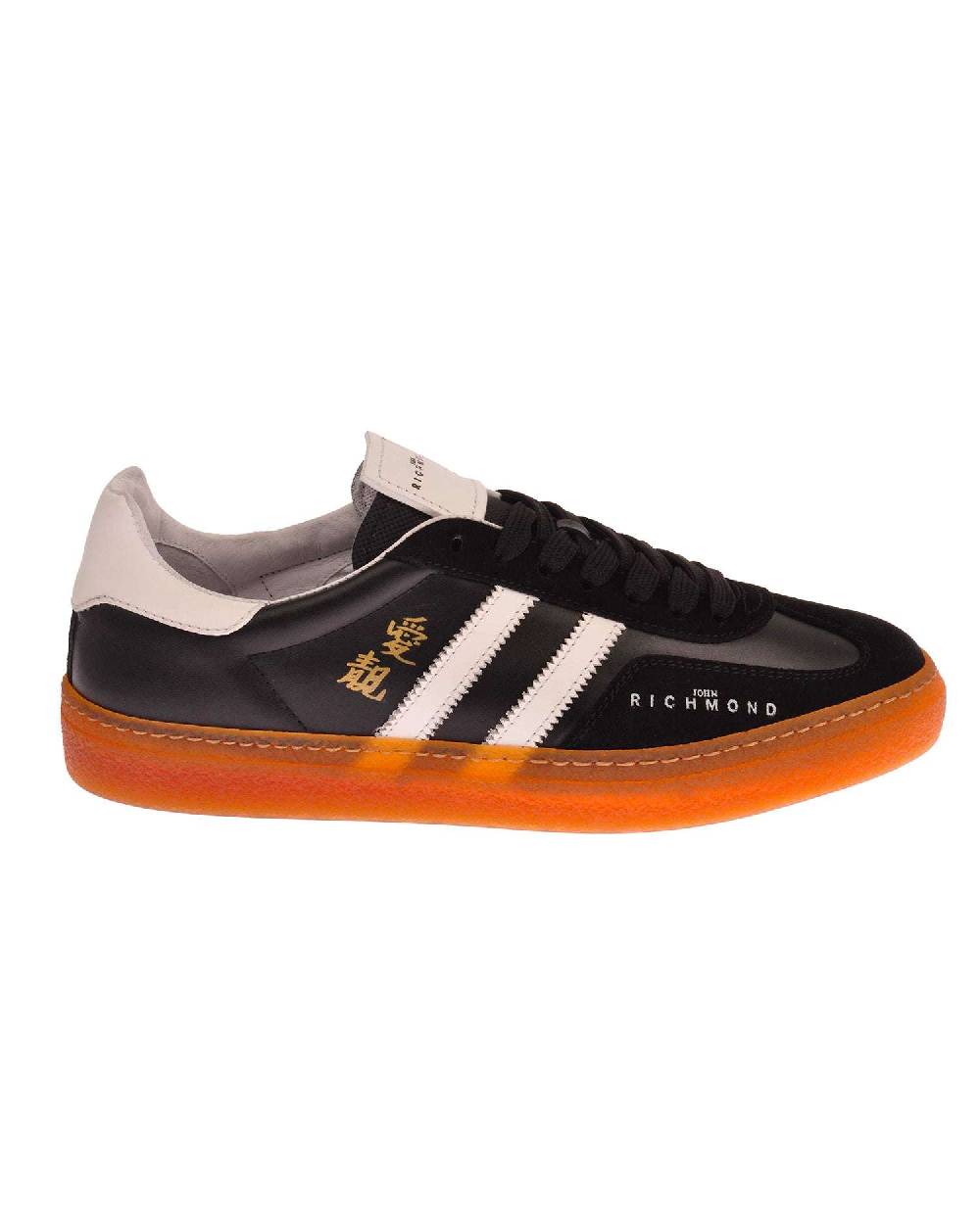 John Richmond - RICHENKA Sneakers in pelle con logo e bande laterali Sottocosto