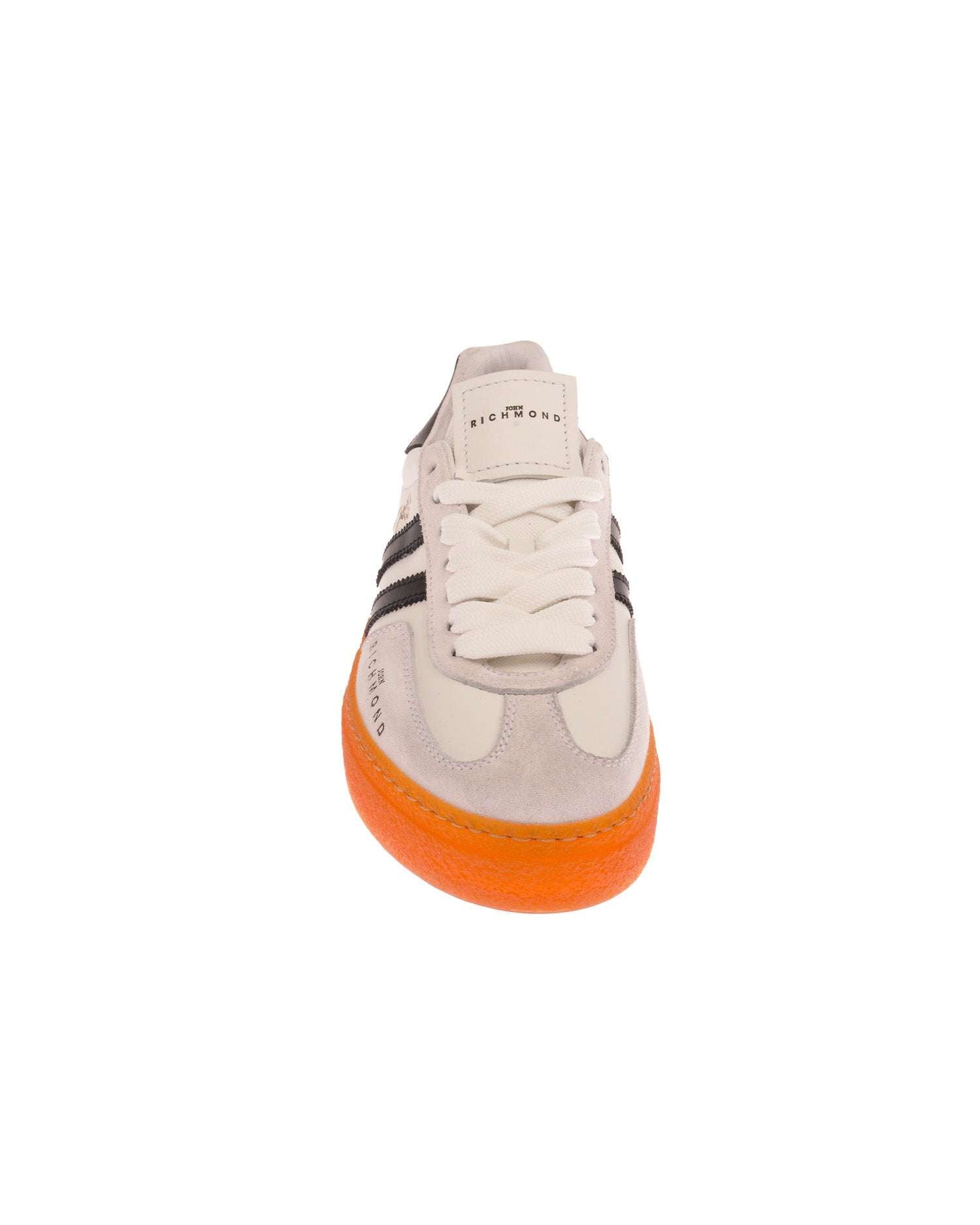 John Richmond Sneakers in pelle con logo e bande laterali Convenienza