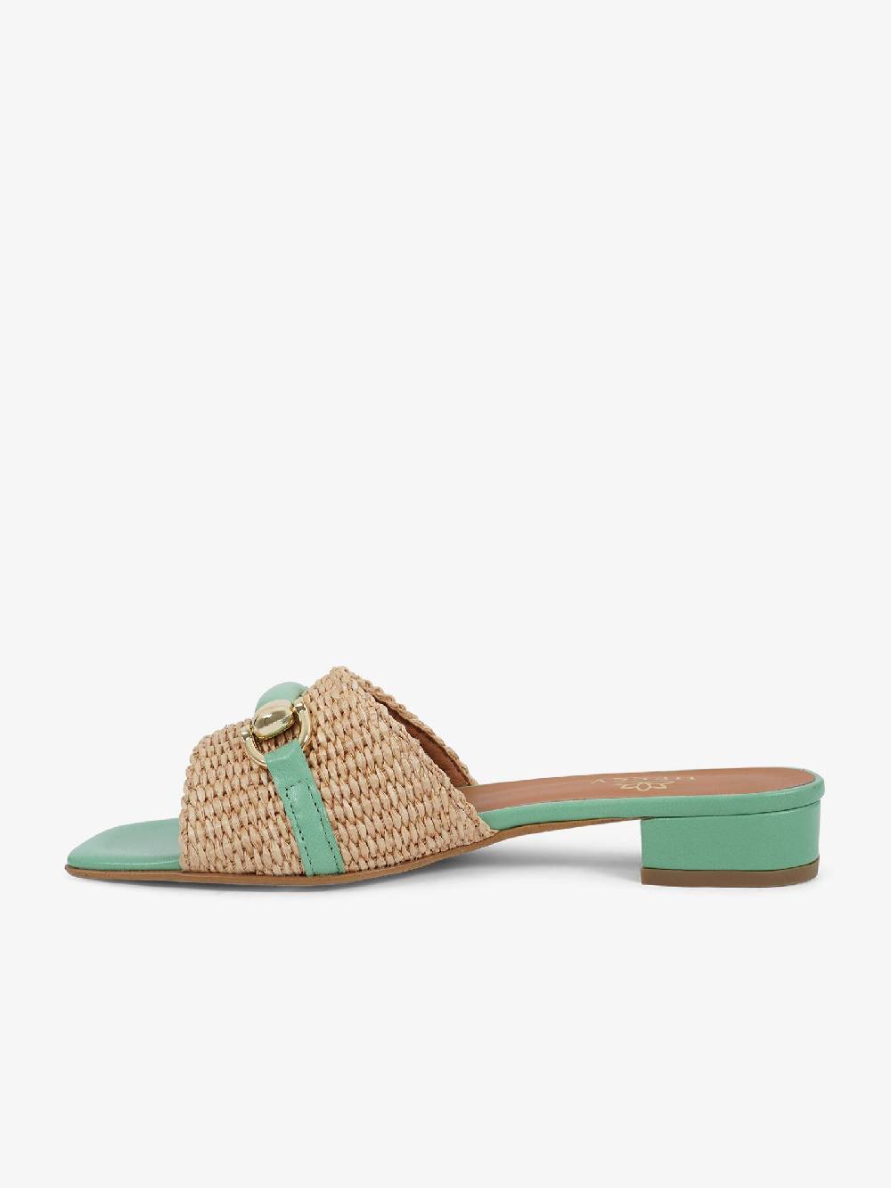 HESSY Sandali con tacco TACCO 10 720 donna rafia verde Outlet