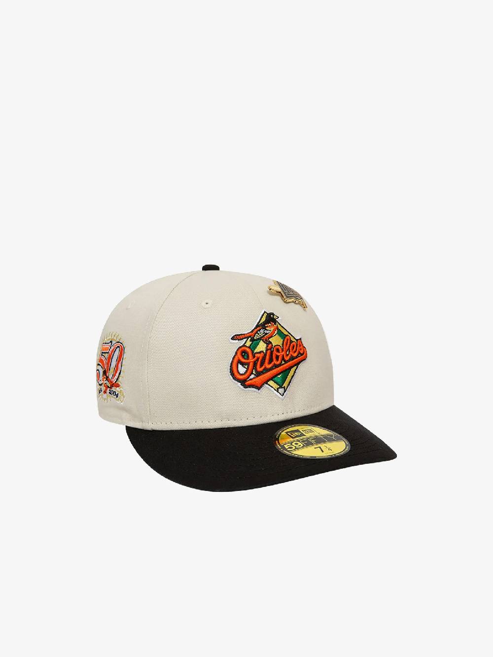 NEW ERA Cappello 59FIFTY Low Profile Baltimore Orioles MLB Pin 60503332 uomo cotone beige 2025