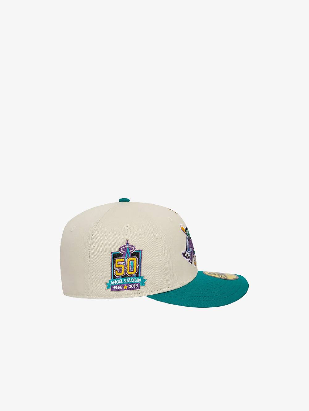 NEW ERA Cappello 59FIFTY Low Profile LA Angels MLB Pin 60503329 uomo cotone beige Italy