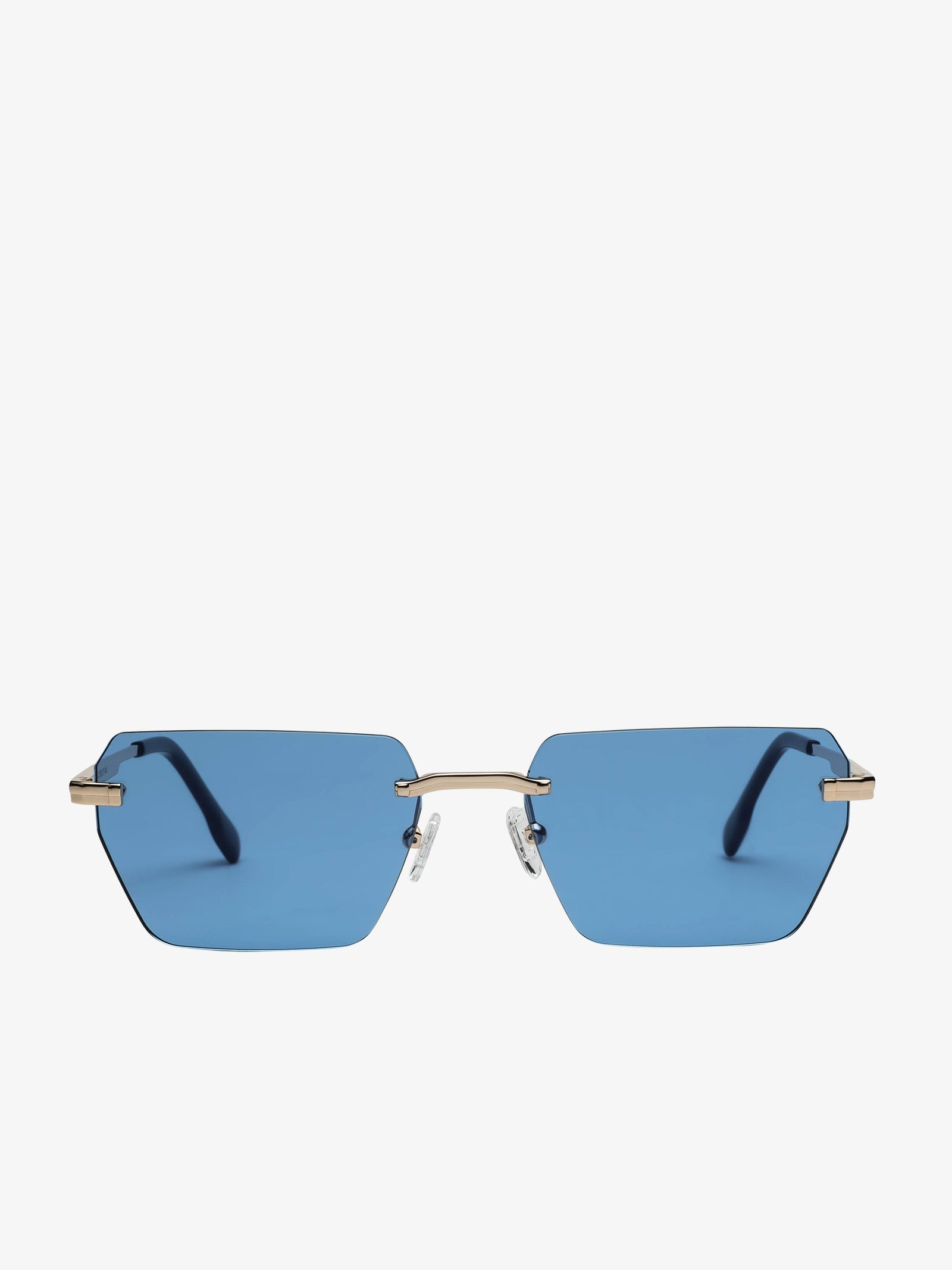 LEZIFF Occhiali da sole ARVIN uomo metallo blu Qualità Garantita