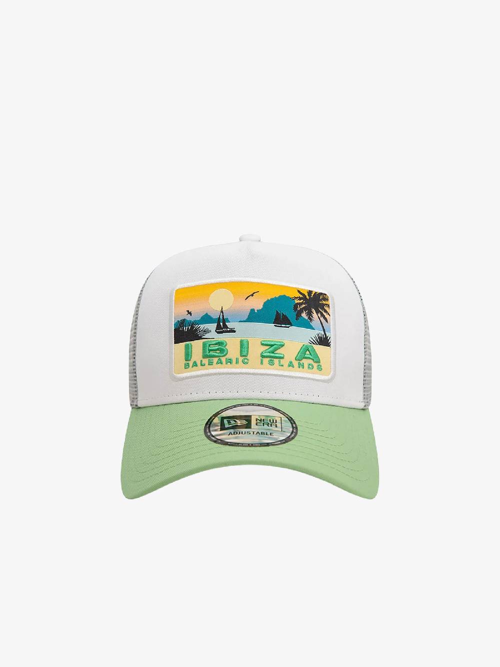 NEW ERA Cappello A-Frame Trucker New Era Summer Ibiza 60503542 cotone verde Fino Al -60%