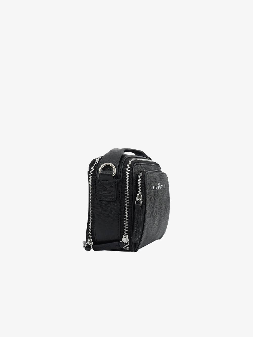 JOHN RICHMOND Borsello JR-B124 JR-B124 uomo pelle nero Sconto