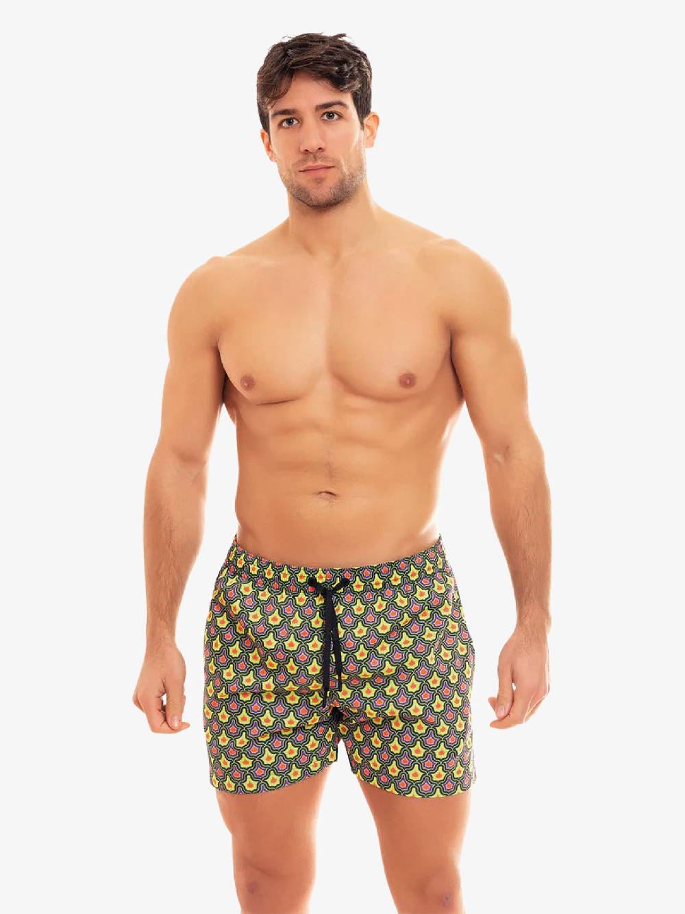 MOVE BEACHWEAR Costume da bagno Boxer Saint Vincent con stampa SVN PRINT 24 uomo giallo Vendita Calda