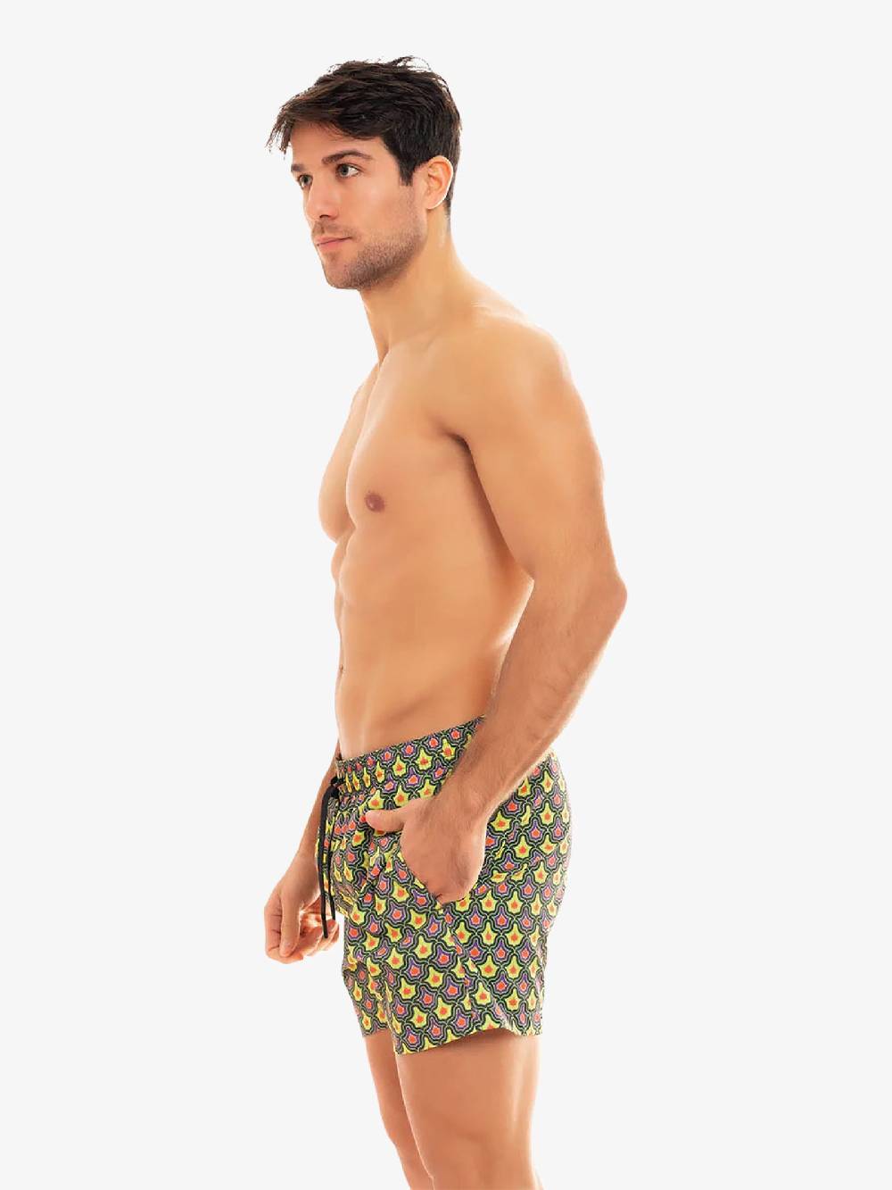 MOVE BEACHWEAR Costume da bagno Boxer Saint Vincent con stampa SVN PRINT 24 uomo giallo Vendita Calda
